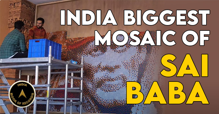 India's Biggest Mosaic of Sai Baba