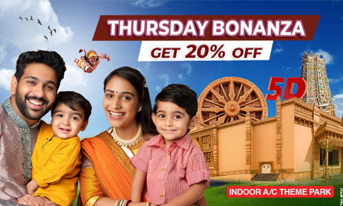 Thursday Bonanza offer-get 20% off only on Thursday for limited booking & offer is valid online booking only