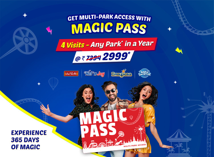 Magic Pass Offer - 4 visit Any park in a year with discounted rate