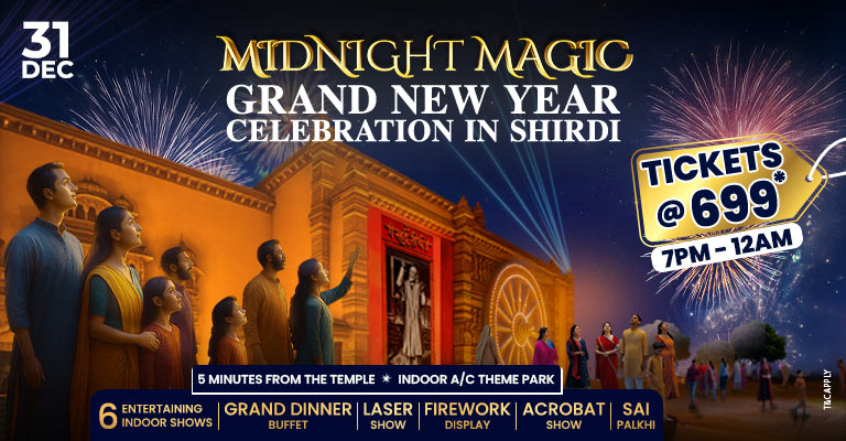Mid Night Magic New Year Celebration at Sai Teerth Shirdi