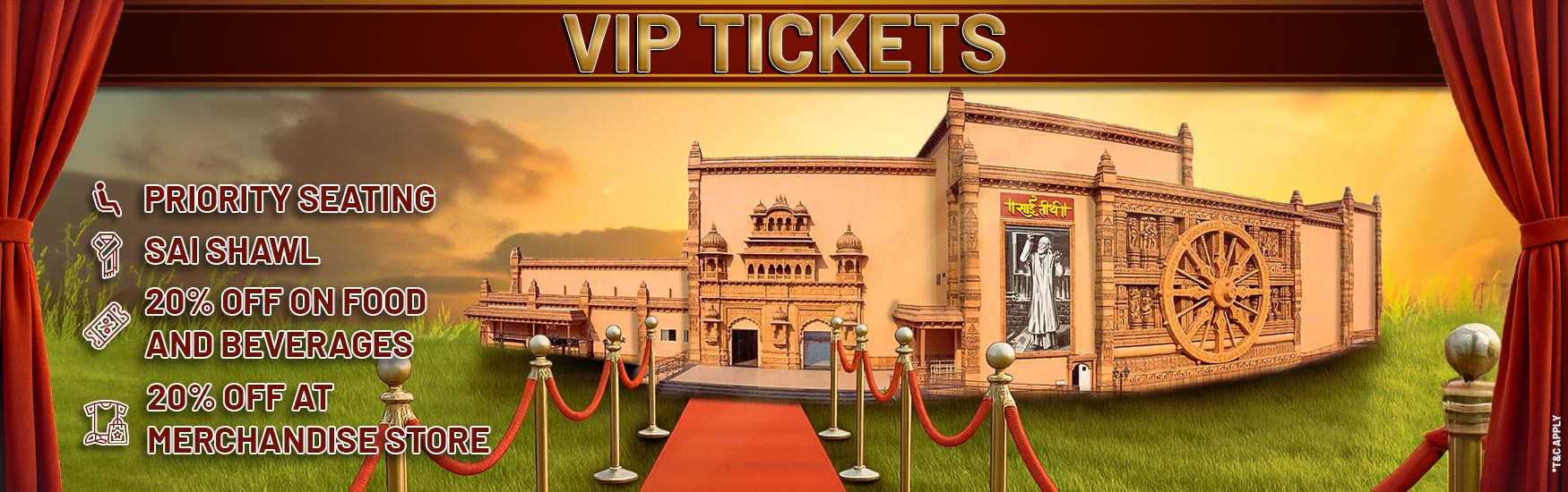 VIP Ticket at Sai Teerth, Theme Park Shirdi